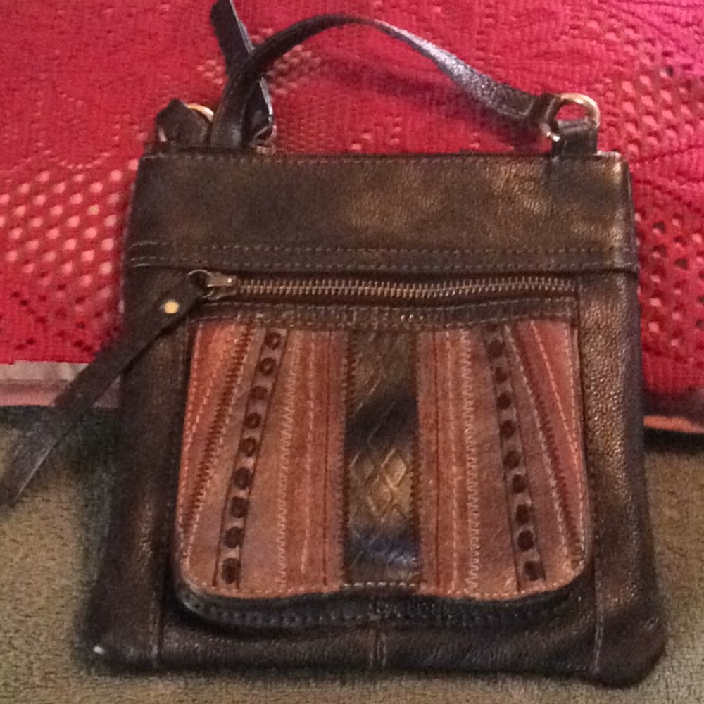 Beautiful Leather Fossil Crossbody Bag